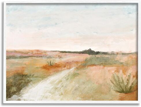 Stupell Industries Rustic Desert Landscape Black Framed Giclee Art Design by Hayley Michelle in Saudi Arabia