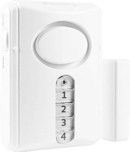 Philips Personal Security Keypad Door Alarm, Window and Door Alarm, DIY Home Protection, Burglar Alert, Wireless, Chime/Alarm, Easy Installation, Ideal for Home, Apartment, and More, LRM3120K/27 in Saudi Arabia