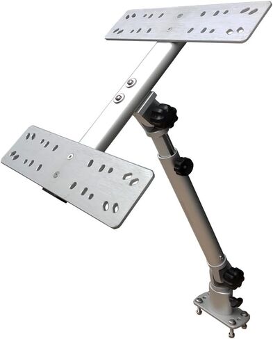 Brocraft Double Face Marine Electronic Mount, Fish Finder Bracket, Anodized Aluminum Swivel Monitor Mount with Adjustable Height in Saudi Arabia