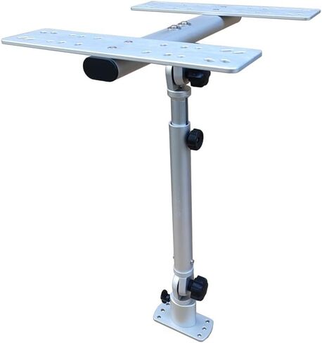 Brocraft Double Face Marine Electronic Mount, Fish Finder Bracket, Anodized Aluminum Swivel Monitor Mount with Adjustable Height in Saudi Arabia