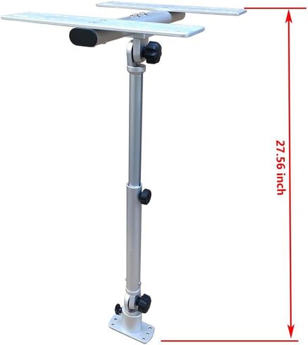 Brocraft Double Face Marine Electronic Mount, Fish Finder Bracket, Anodized Aluminum Swivel Monitor Mount with Adjustable Height in Saudi Arabia