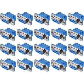 uxcell D-sub Connector DB9 Female Socket 9-pin Female Serial Port Terminal Breakout for Mechanical Equipment CNC Computers Pack of 20