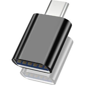 USB C to USB Adapter, Type C to USB Adapter for Laptop, Tablet, Phone, Keyboard, Mouse, Flash Disk & More USB C Devices, OTG Adapter Fast Data Transfer, USB to USB C Female-Male