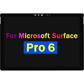 12.3" Screen Replacement for Microsoft Surface Pro 5 1796 V1.0 6870S-2403A LP123WQ1(SP)(A2) LP123WQ1(SP)(A3) LCD Display Panel Digitizer Assembly (with Touch Plate)