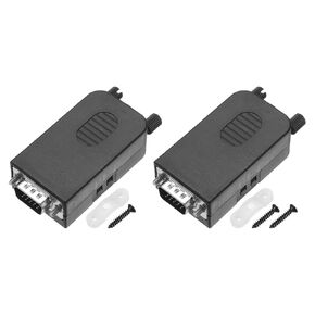 uxcell D-sub Connector 3-Row 15-Pin BD15 Male Female Serial Port Socket Terminal Breakout Block Adapter for Mechanical Equipment CNC Computers