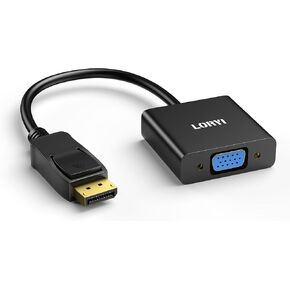 محول DisplayPort إلى VGA، منفذ عرض مطلي بالذهب إلى كابل VGA (ذكر إلى أنثى)، 1080P DP إلى VGA للكمبيوتر، سطح المكتب، الكمبيوتر المحمول، الكمبيوتر الشخصي، الشاشة، جهاز العرض، HDTV in Kuwait