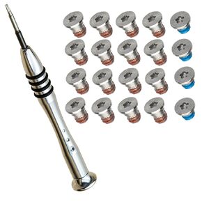 2 Sets (20) Repair Replacement Screw + 1 Piece of 5 Cents Screwdriver Set Compatible unibody MacBook Retina is Suitable for The A1425 A1502 A1398 13 inches 15 inches Bottom Box
