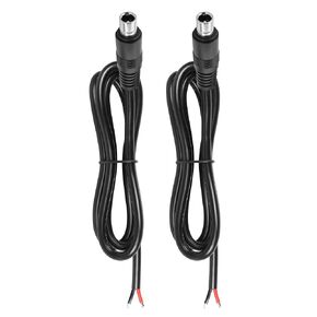 GINTOOYUN 2 PCS DC8020 Connector Pigtail Cable DC 8.0MM x 2.0MM Male Plug to Bare Wire Open End Power Cable Supply Repair Cable for Portable Power Station (1m)