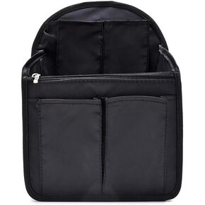 Nylon Backpack Organizer Insert Diaper Bag Purse Organizer Detachable Bag in Bag for Men Women Gray