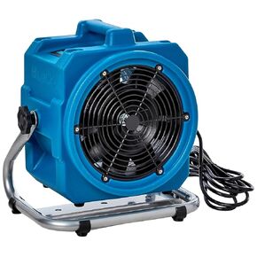 BlueDri Portable 1/5 HP, 870 CFM Mini Axial Air Mover Fan with Wall Mount Option for Water Damage, Drying and Ventilation, Blue, MA-870, Small in Saudi Arabia