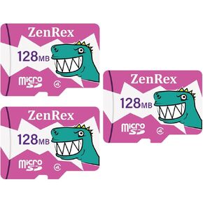 128MB Pack of 1, 3 Count MicroSD C4 Memory Card for Corporate Data Dtorage and File Transfer with Adapter