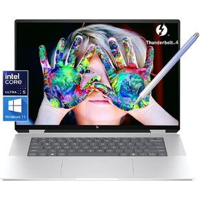 HP Envy 2-in-1 Laptop, 16" Wide Ultra XGA (1920 x 1200) Touchscreen, Intel Core Ultra 5-16GB Memory, 512GB PCIe SSD, 5MP IR camera, Thunderbolt 4, Windows 11, w/Stylus (16GB RAM | 512GB PCIe SSD)