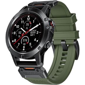Special Forces Ultra Bands 22mm Designed for Garmin Fenix 5/Fenix 6/Fenix 7 Band,Quick Release Durable NBR Rubber Watch Band for Fenix 5 Plus/Fenix 6 Pro/Fenix 7 Pro/Forerunner 935