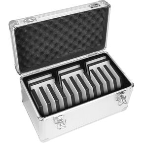 GLOTRENDS B18 18-slot Cell Phone Storage Box, Portable Design for Carrying and Transportation, IP65 Water Resistant, Cell Phone Organizer and Protective Box