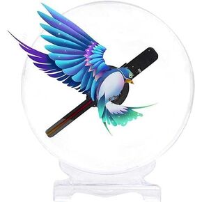 3D Hologram Fan, 7.9-Inch WiFi Hologram Fan Desktop with Cover,Portable Holographic Fan Projector Advertising Display for Store Signs,Bars,Party,Halloween,Christmas