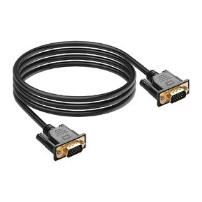 PNGKNYOCN VGA to VGA Cable,VGA 15 pin 1080P Full HD Male to Male Monitor Video Adapter Cable for Computer PC Monitor Laptop TV Projector and More 1.5M