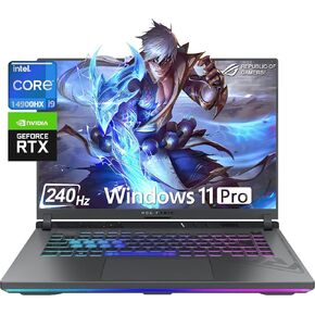كمبيوتر محمول للألعاب ASUS ROG Strix G16 (2024)، شاشة ROG Nebula مقاس 16 بوصة 16:10 QHD 240 هرتز، NVIDIA GeForce RTX 4070، Intel الجيل الرابع عشر Core i9-14900HX، 64 جيجابايت DDR5، 4 تيرابايت PCIe Gen4 SSD، Wi-Fi 6E، Win 11 Pro