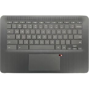 Replacement for HP Chromebook 14 G6 CB14G6 CelN4000 Laptop Upper Case Palmrest Keyboard Touchpad Assembly Part L90459-001 Top Cover