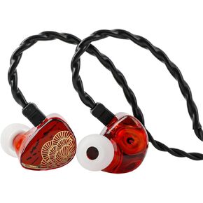 Linsoul TANGZU x HBB XuanNv in Ear Monitor, 2 Dynamic Driver HiFi IEM Earphones, Wired Gaming Earbuds with 3D Printed Resin Shell, Detachable 2Pin Single Crystal OFC Cable for Musician Audiophile