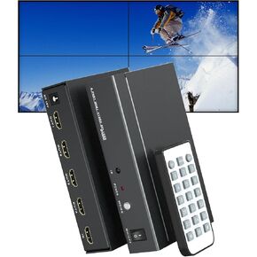 3x3 HDMI Video Wall Controller 13 Display Model, 4K Input TV Wall Controller,1080P Output TV Wall Processor, IR Remote 3X3/3X2/2X3/2x2/4x2/2x4