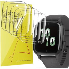 Compatible for Garmin Venu Sq 2 Screen Protector, [6 Pack] Full Coverage TPU Clear Film Compatible with Garmin Venu Sq 2 Smartwatch (6 PACK)