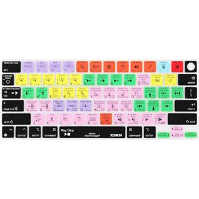 XSKN Avid Pro Tools shortcuts US Layout Keyboard Skin Cover for Apple M1 M2 M3 Chip MacBook Air 13.6" 15.3" with Touch ID for MacBook Pro 14.2" 16.2" with Touch ID