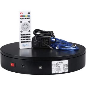 Rotating Display Stand with Remote Control WiFi and USB Control,12.6in,88Lbs Capacity,Used for Program Development, Providing Development Command, Controllable Speed and Direction