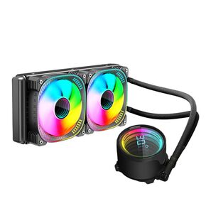 Liquid Freezer 240 360 A-RGB - Water Cooling PC, CPU Temperature Display Perspective Mirror Water Cooler, Compatible Intel & AMD Platforms, Efficient Mute Cooling Pump, Fan: 800-1800 RPM (240 Black)