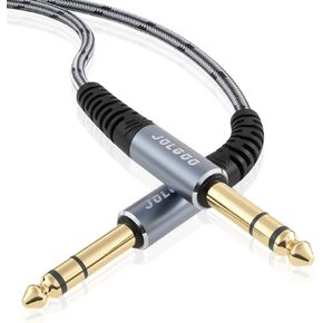 1/4 TRS Audio Cable, 1/4" 6.35mm TRS to 1/4" 6.35mm TRS Balanced Interconnect Cable, 3.3 Feet