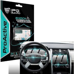 IPG ProActive for Land Rover 2021-2023 Discovery 11.4 بوصة للملاحة + لوحة القيادة (قطعتين) عرض واقي شاشة صلابة 9H لمسة زجاجية ناعمة ووضوح فائق الاستجابة ومضاد للخدش للاستكشاف