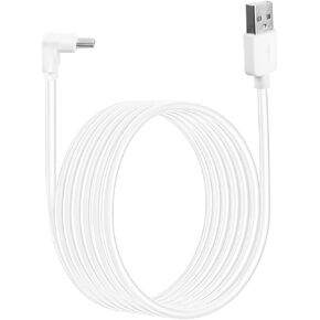 كابل طاقة USB بطول 30 قدم من Holicfun لكاميرا Wyze Battery Cam Pro (أبيض) in Kuwait