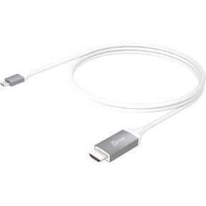 j5create USB Type C to 4K@60Hz HDMI 6ft Cable with HDMI ATC Certificate,Compatible with Thunderbolt 3/4, MacBook Pro/Air, iPad Pro, iPad Air 4, ChromeBook and More (JCC153G)