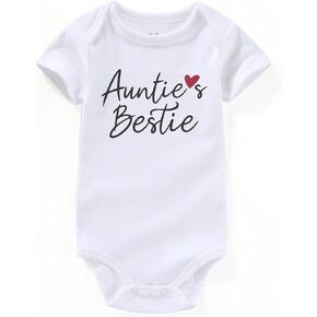 Aunties Bestie Baby Clothes Girl auntie outfits Auntie Baby Clothes girl Boy Baby Bodysuits Gifts