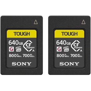 Sony CEA-G Series Tough 640GB CFexpress Type-A Memory Card (2-Pack)