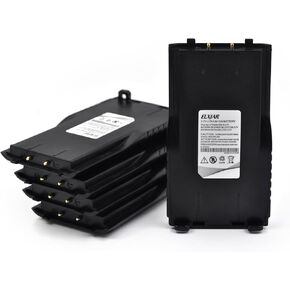elxjar (5-Pack) 3.7V 1000mAh Li-ion Rechargeable Battery Replacement for Retevis RT7 Walkie Talkie