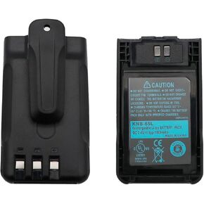 KNB-63L KNB-65L Replacement Battery for Kenwood TH-K20A TH-K40E TK-2000K TK-3000K Fits U100TH-K20/K40 7.4V 1600mAh with Belt Clip