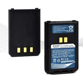 (2-Pack) 7.4V 1750mAh SBR-28Li Li-ion Battery Replacement for Yaesu FT-4VE FT-4VR FT-4VX FT-4XE FT-4XR Radios