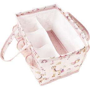 Baby Caddy Diaper Bag - Changing Bag Baby Multi-Function Travel Diaper Caddy Bags for Baby Care, Large Capacity, Stylish and Durable (Pink)