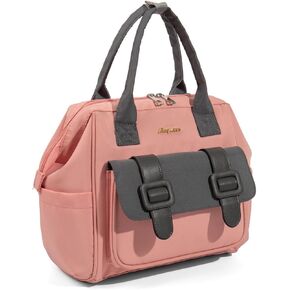 Diaper Bag Tote Baby Changing Bag Large Baby Bags for Mom Multifunction Travel Nappy Bag Small （Pink）