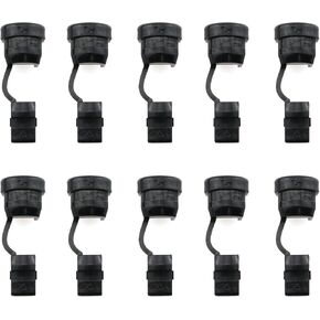 10pcs Wire Cover 6P3-4 Black Round Cable Wire Strain Relief Bush Grommet Strain Relief Bushing Electric Cable Protection Cord Buckle