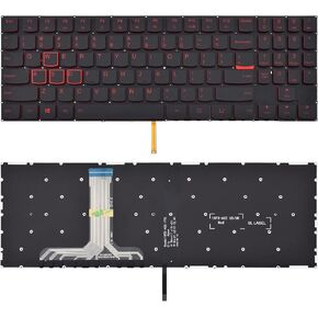 Replacement Keyboard Compatible with Lenovo Legion Y520-15ikbn Y720-15ikb R720-15IKB(Compatible Lenovo Legion Y530-15ICH Y540-15IRH Y540-17IRH Y545 Y7000p) with Backlit US Layout