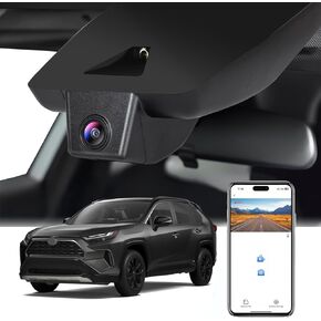 4K Dash Cam Compatible with Toyota RAV4 2022-2024 LE Limited SE Adventure XLE Premium XSE Model B,with Vent Hole,OEM Size,UHD 2160P,Loop Recording,G Sensor,WiFi & APP,64GB Card