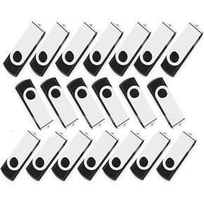 محركات أقراص فلاش USB، 8 جيجابايت، 20 حزمة، 2.0 محركات أقراص Pendrive Thumb، عصا ذاكرة للكمبيوتر، الكمبيوتر المحمول، الكمبيوتر اللوحي، مشغل MP3/هدية شخصية، العروض التقديمية، المكتب، المدرسة، تخزين البيانات، بدون شعار، بناء في المعدن؛ in Kuwait
