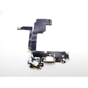 Charging Port Board Dock Connector Socket Module Flex Cable Replacement Compatible with iPhone 15 Pro 6.1 Inches (Black)