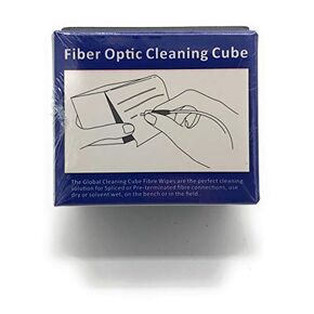 Fiber Optic Cleaning Wipes - Anti Static Wipes for Cleaning Fiber Optic Cable end Faces. 1.25mm and 2.5mm Fiber Dust & Lint Free Cleaning Wipes