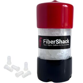 SC Fiber Optic Dust Caps for Fiber Optic Cables and End Faces - 400 Fiber Dust Caps for APC, SC, FC Protection in a Convenient Easy Open Tube