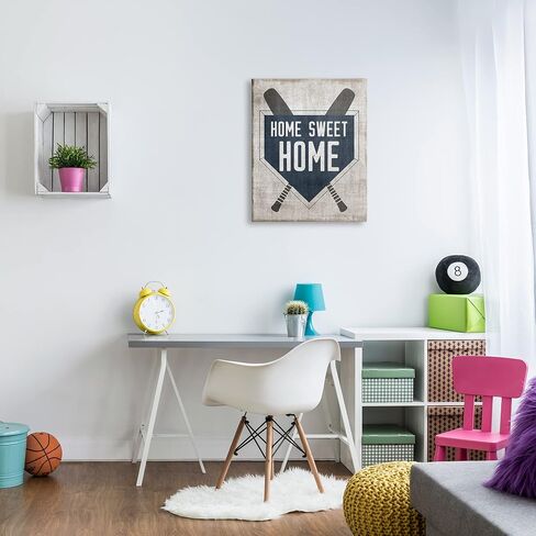 Stupell Industries Rustic Sweet Home Baseball Bats & Base Plate Floating Framed Wall Art, Design By Natalie Carpentieri in Saudi Arabia