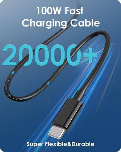 كتلة شاحن USB C، GOLDNEXT 67W 3-Port PD 3.0 GaN شاحن حائط سريع، محول طاقة قابل للطي PPS مع كابل من النوع C لأجهزة MacBook Pro/Air، Dell XPS، iPad، iPhone 14، Galaxy S23، Pixel، Steam Deck، الكمبيوتر المحمول in Kuwait