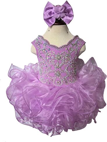 Jenniferwu G188 Infant Toddler Baby Newborn Little Girl's Pageant Party Birthday Dress Size 9-12M in Saudi Arabia