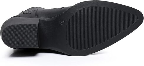 GLOBALWIN Cowboy Boots For Women Pointed Toe Pull On Chelsea Ankle Booties The Western Cowgirl Boots in Saudi Arabia